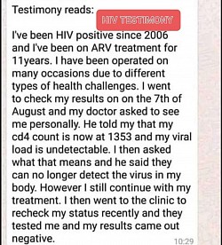 HIV testimony